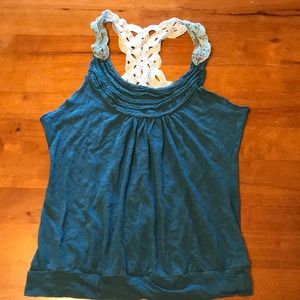 🟣 Boho Eyelash Couture Tank Top Sz. XL